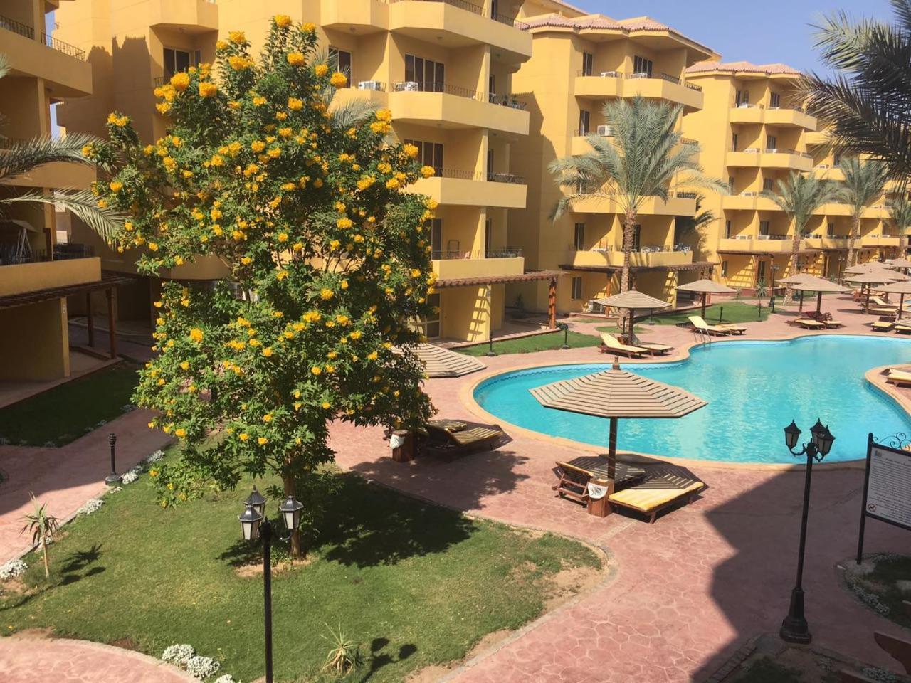 Pool View Apartment At British Resort - Unit 02 ฮูร์กาดา ภายนอก รูปภาพ